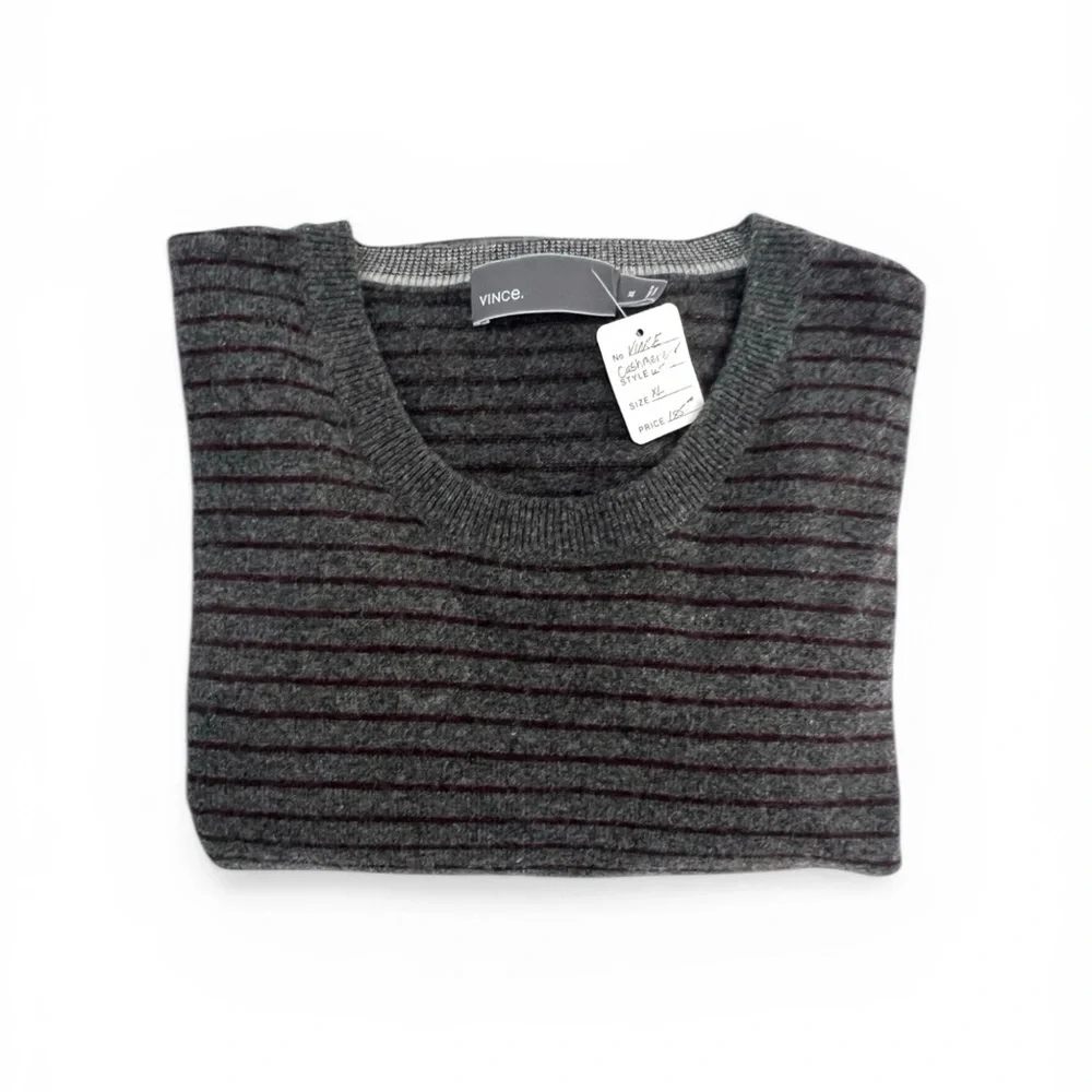 Vince Men's Gray Wool Cashmere Crewneck Sweater XL Soft‎ Comfortable Xlnt Cond!